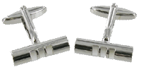 CL61 Cuff Links Chrome Tube - MOP 