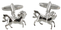 CL67 Cuff Links Prancing Horse 