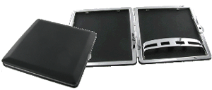 CIGC11 - Single Black Cigarette Case  