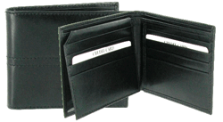 NC8 Black Leather Note Case With Extra Card Space